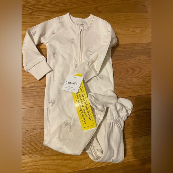 Pehr Other - NWT Pehr Baby footed Sleeper Storks Double Zipper, 3-6months